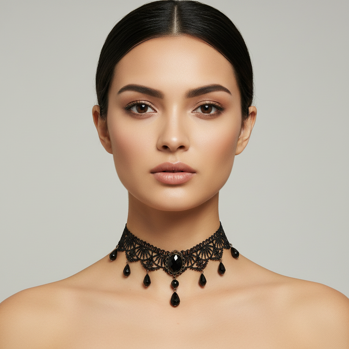 Gothic Lace Choker Necklace