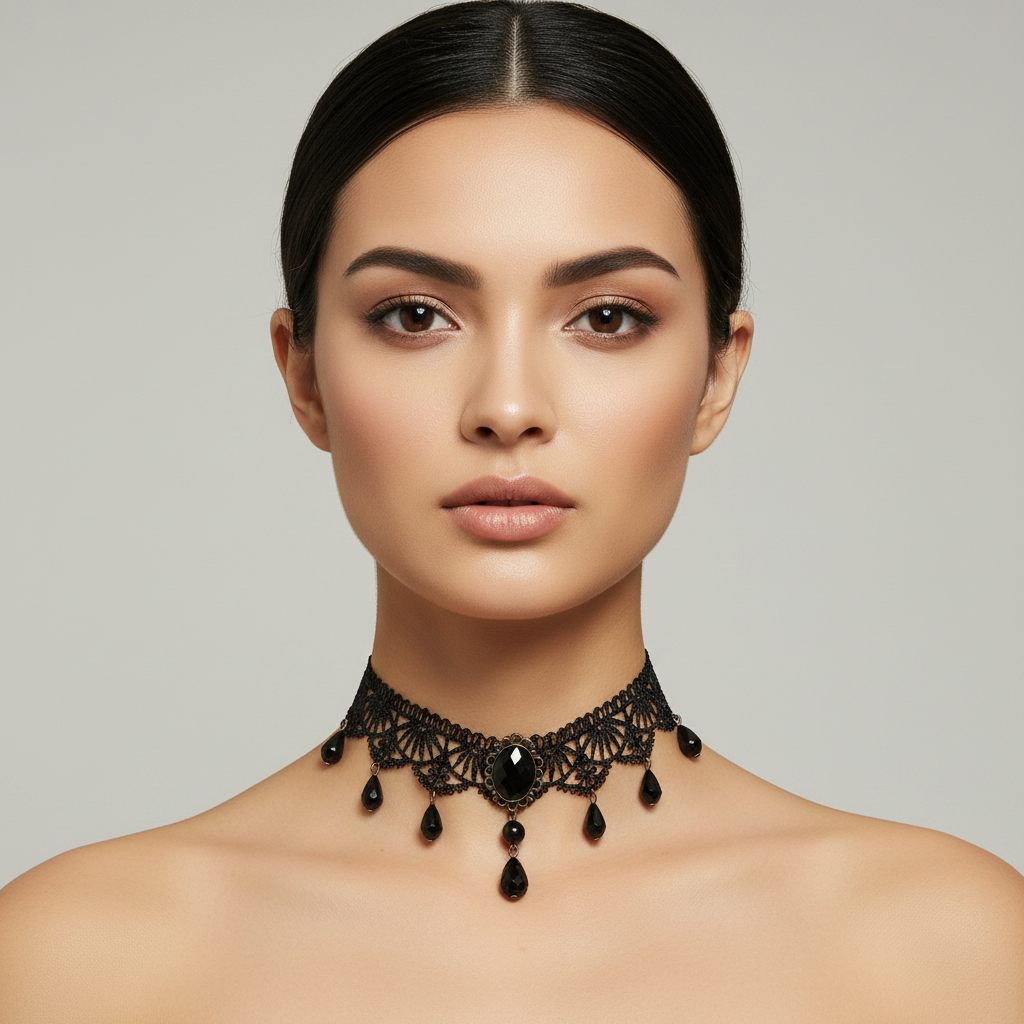 Gothic Lace Choker Necklace