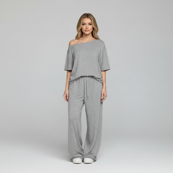 Off Shoulder Wide Leg Casuals