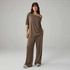 Off Shoulder Wide Leg Casuals