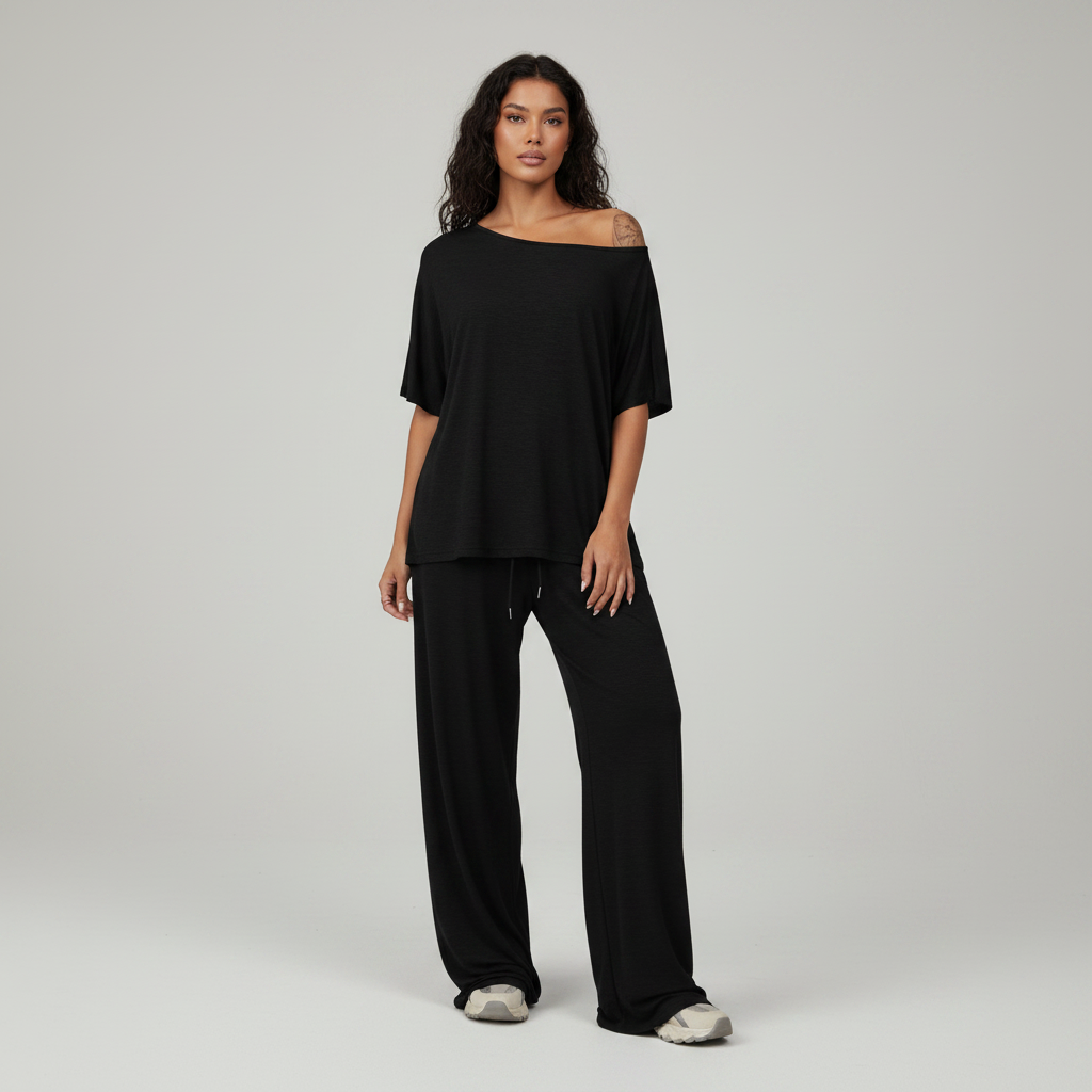 Off Shoulder Wide Leg Casuals