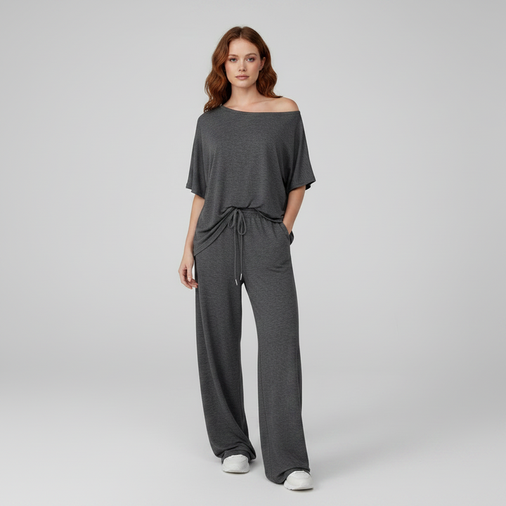Off Shoulder Wide Leg Casuals