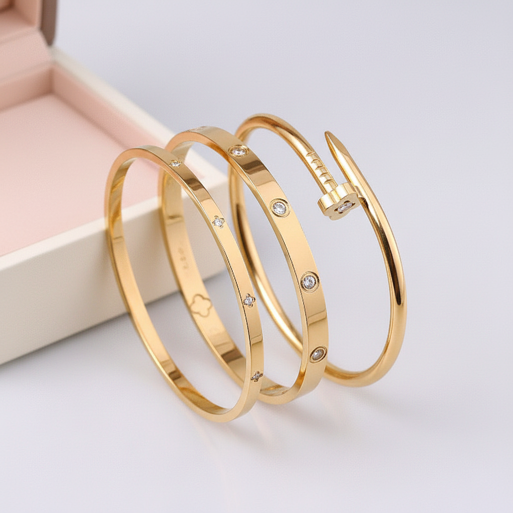 Floral Bracelet Set - side view