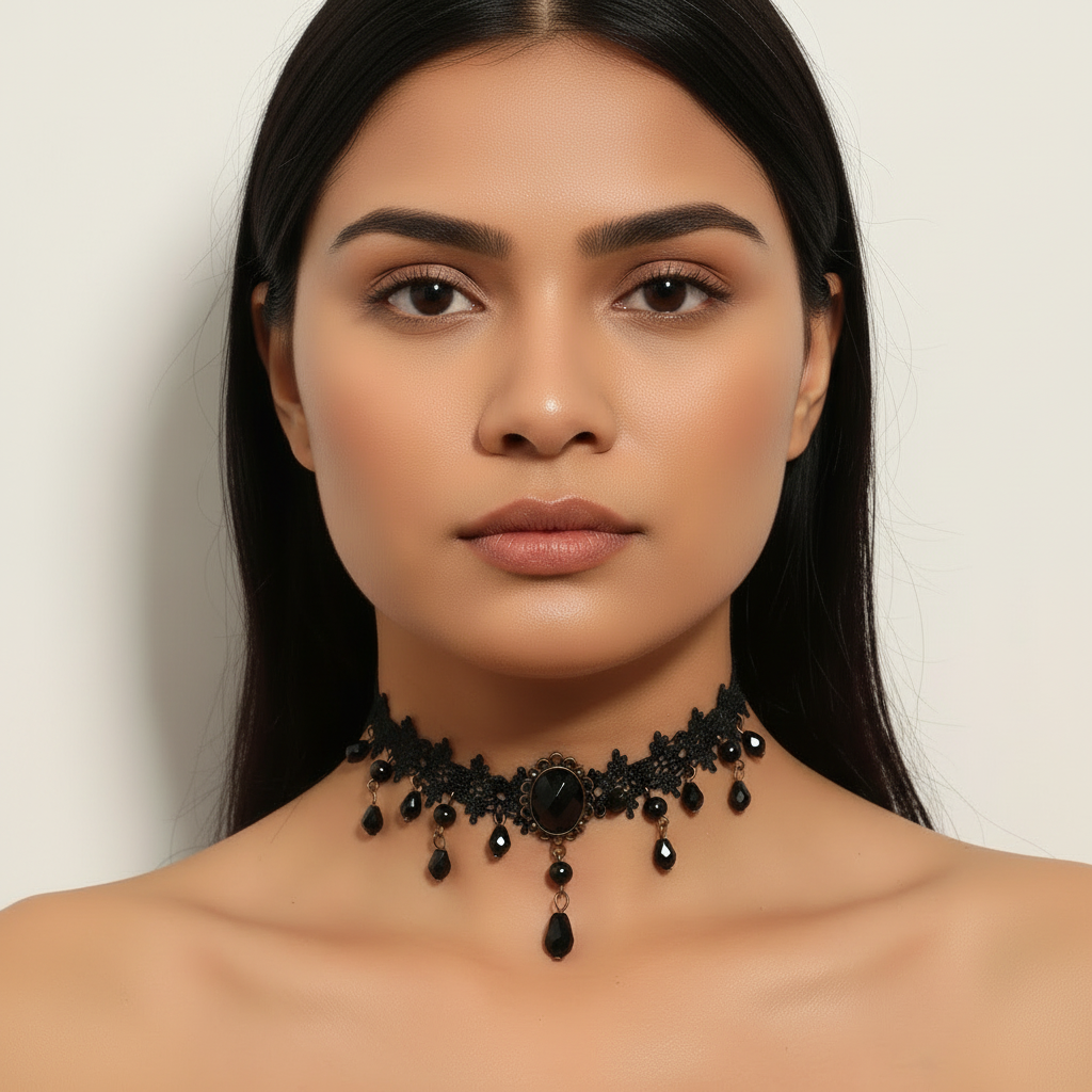 Gothic Lace Choker Necklace
