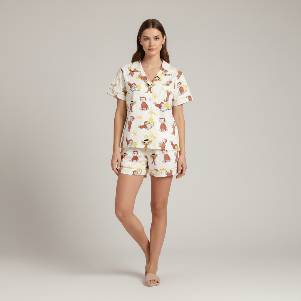 Monkey Pajama Lounge Set