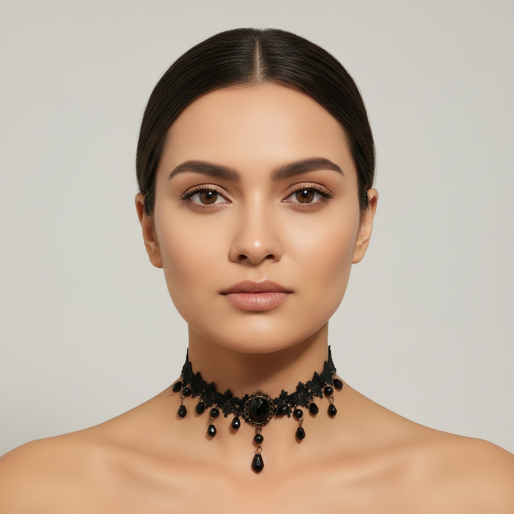 Gothic Lace Choker Necklace