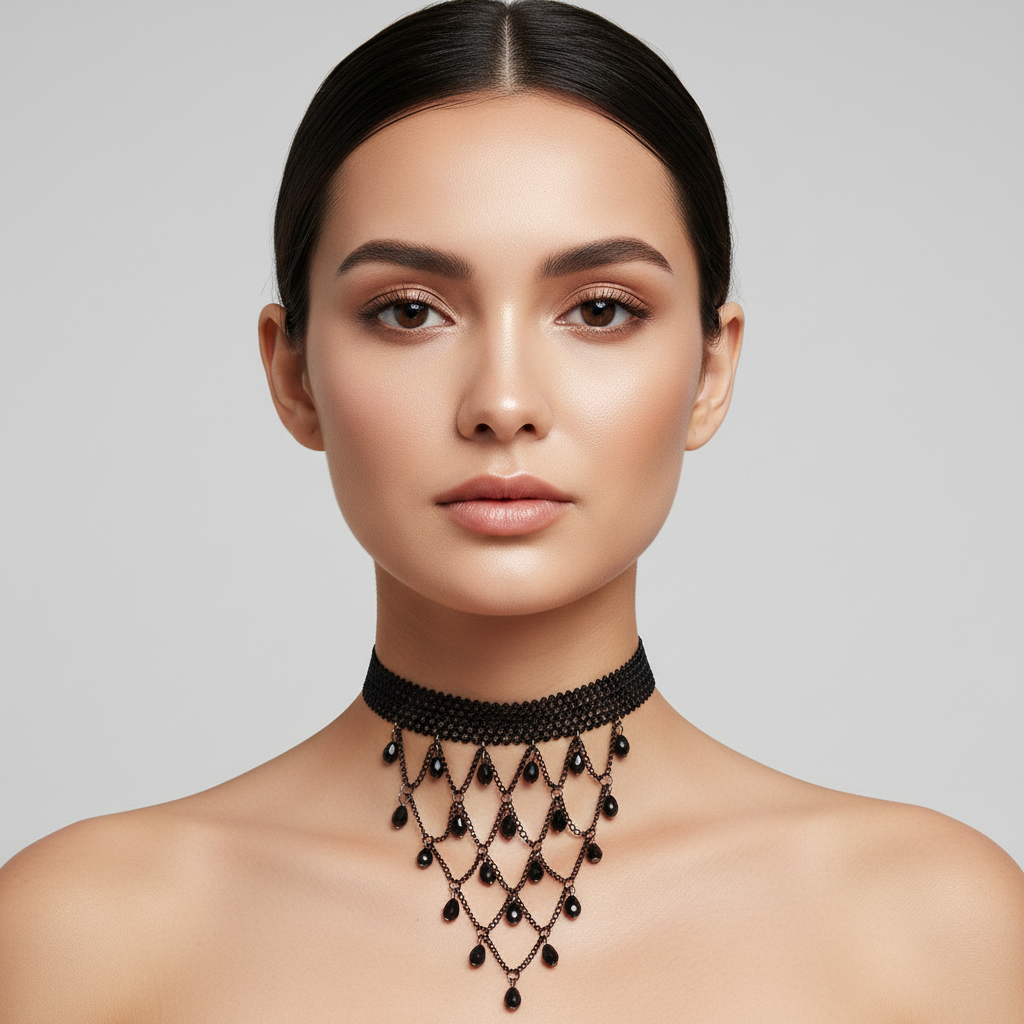 Gothic Lace Choker Necklace