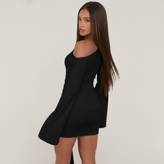 Drape One Shoulder Dress