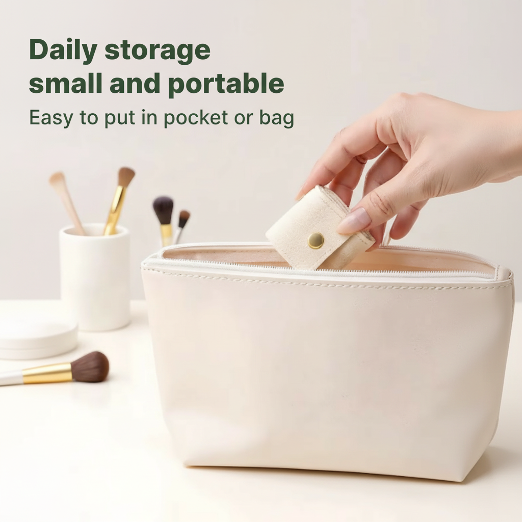 Off White Mini Jewelry Travel Purse ( Mini Jewelry Travel Purse)