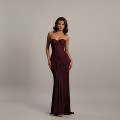 Radiance Off-Shoulder Strapless Gown - side view