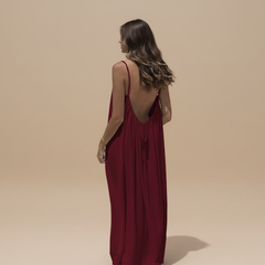 Loose Fit Spaghetti Strap Dress - close-up