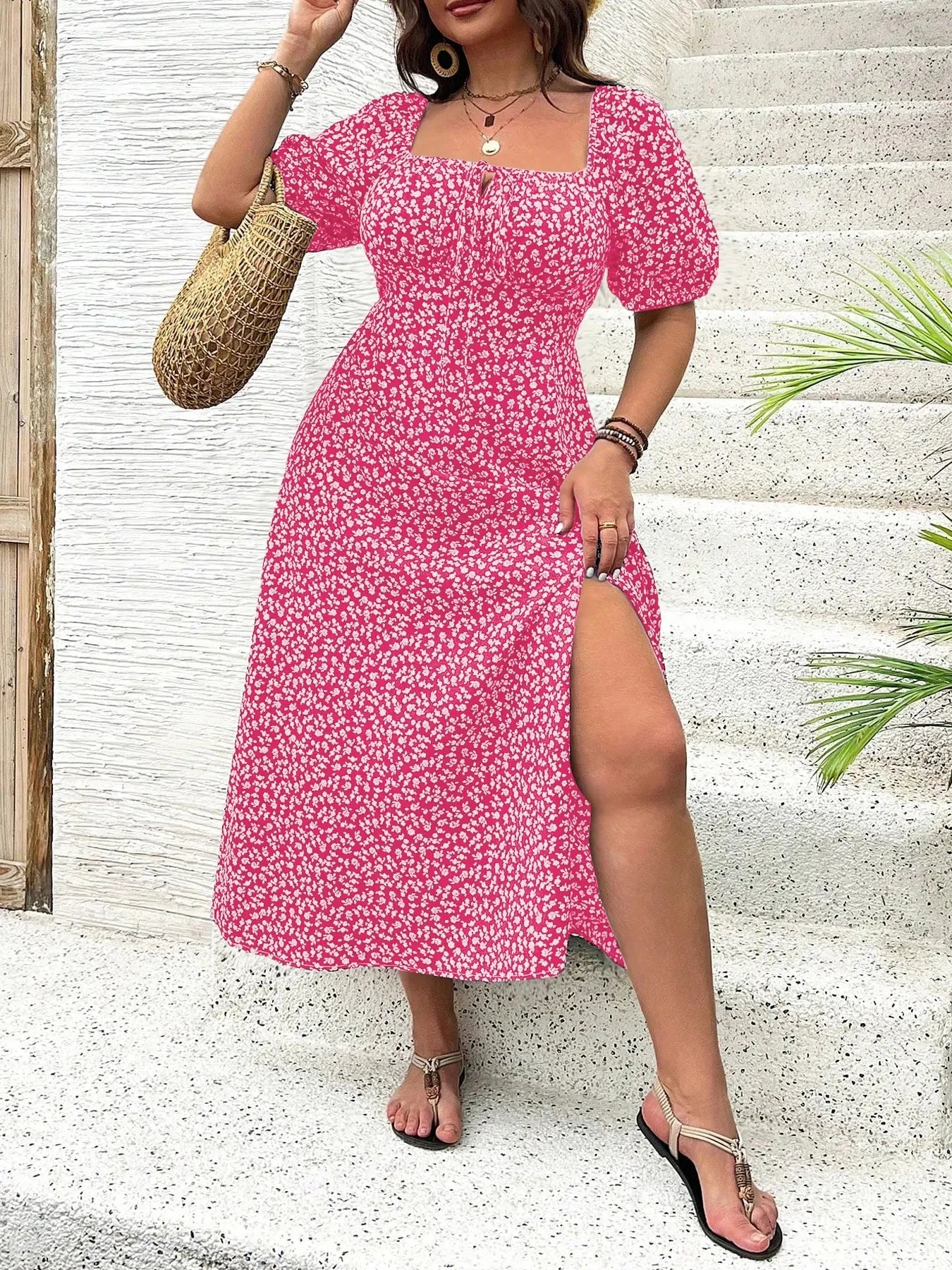 Ditsy Plus Floral Maxi