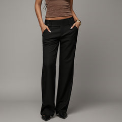 Versatile Flared Trousers - for women in - Black - 3