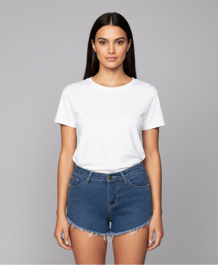 Zip Me Up Denim Shorts - View 7 | Mavena Co