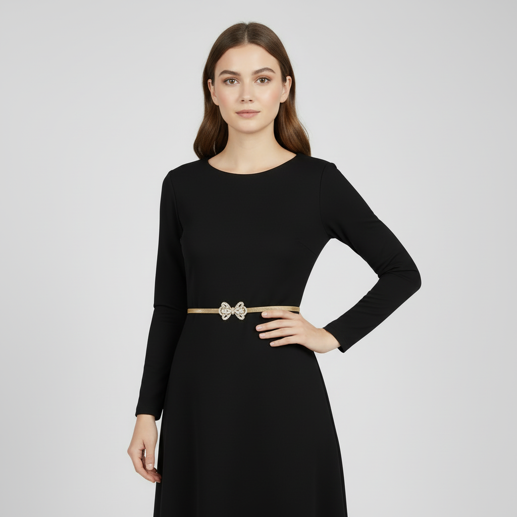 Slim Ribbon Elastic Belt