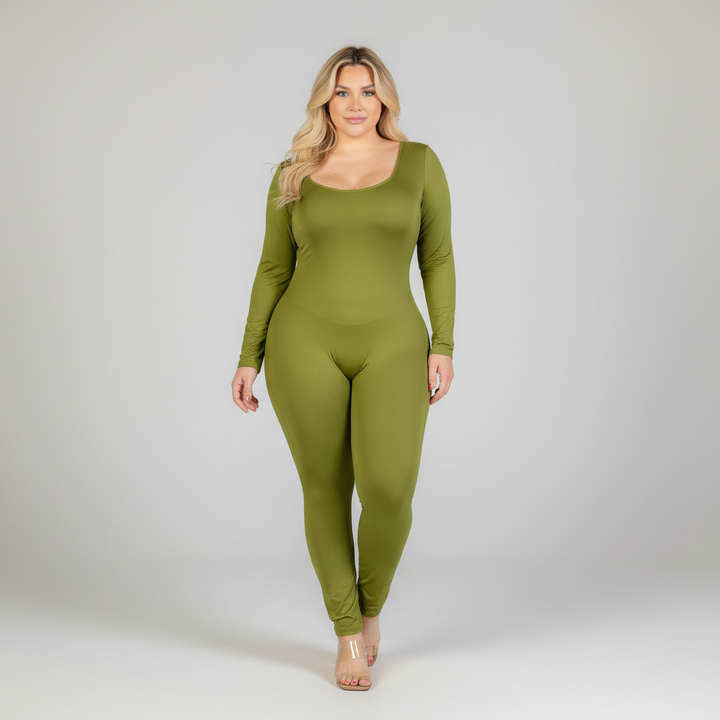 Plus Size Bodycon Jumpsuit