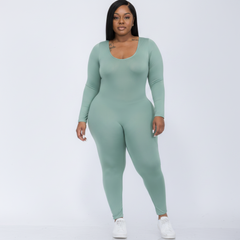Plus Size Bodycon Jumpsuit