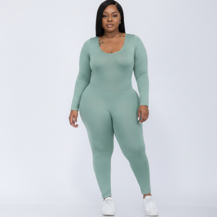 Plus Size Bodycon Jumpsuit