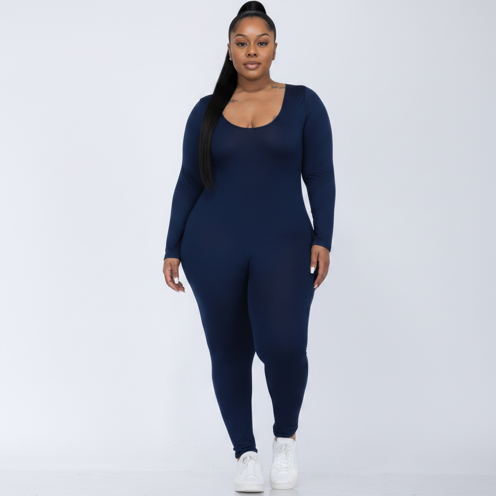 Plus Size Bodycon Jumpsuit