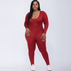 Plus Size Bodycon Jumpsuit