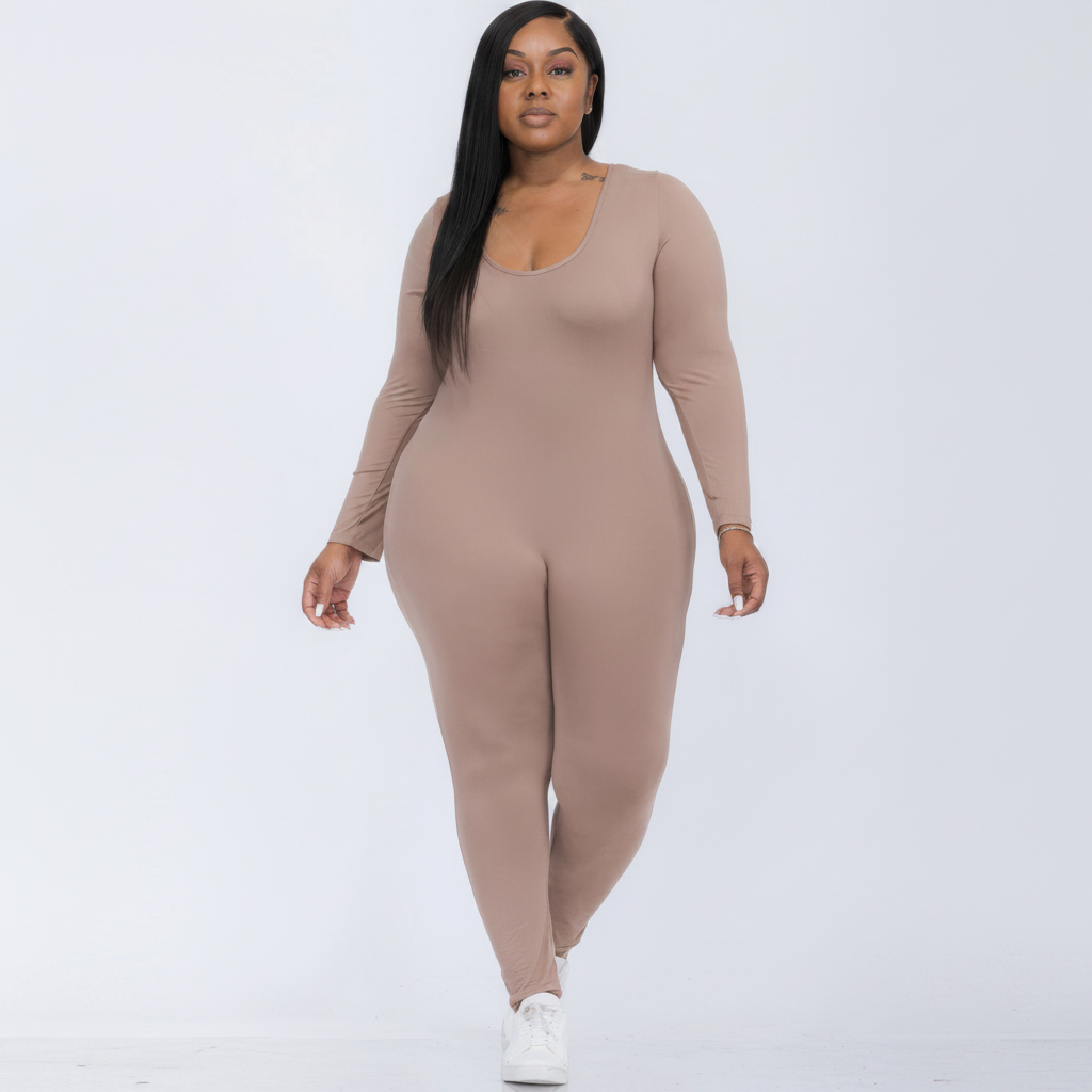 Plus Size Bodycon Jumpsuit