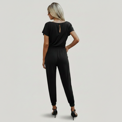 Slant Shoulder Jumpsuit