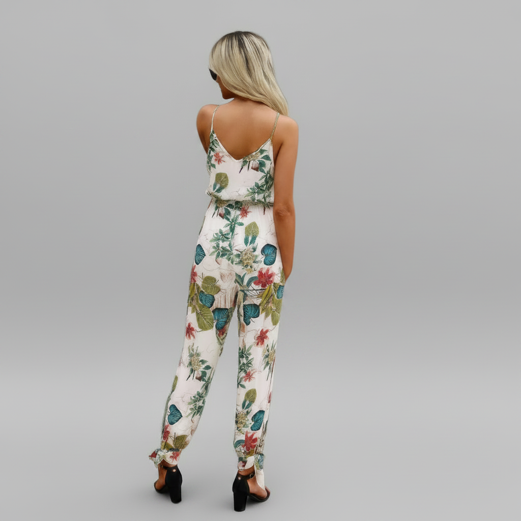 Floral Knot Cami Jumpsuit