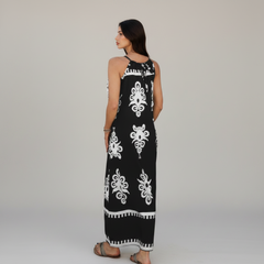 Geo Halter Loose Dress