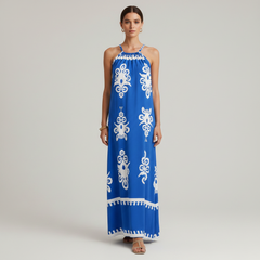 Geo Halter Loose Dress