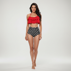 Tropical Ruffle Swimsuit