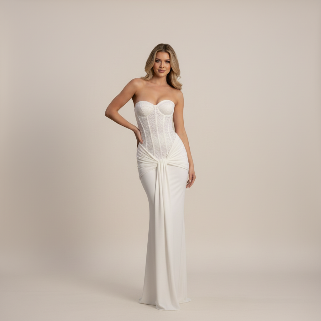 Radiance Off-Shoulder Strapless Gown - Mavena Co.