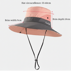 Wide Brim Sun Bucket Hat For Women 