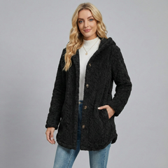 Knit Hoodie Jacket - side view