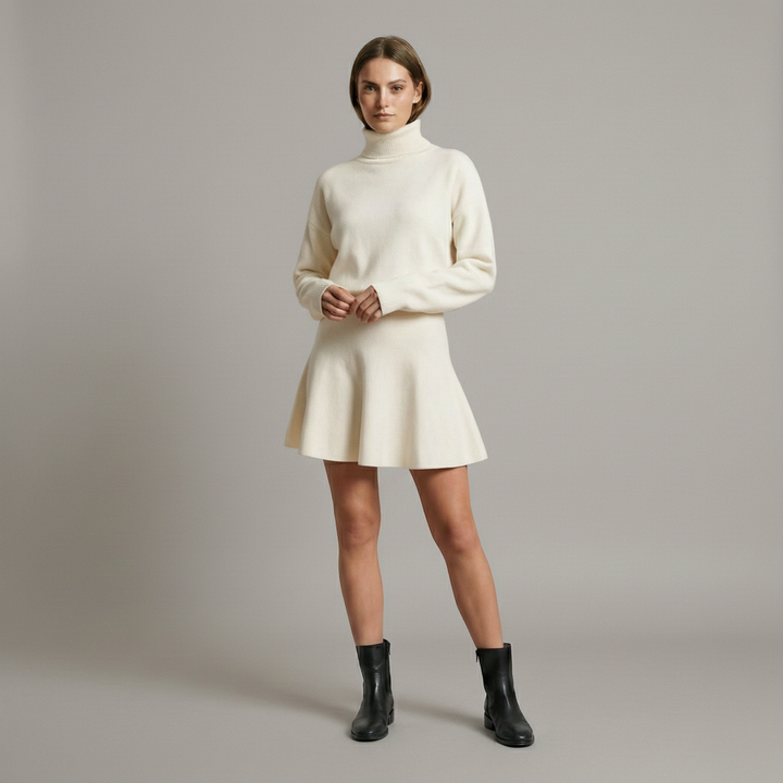 Timeless Elegant Short Dress - side view