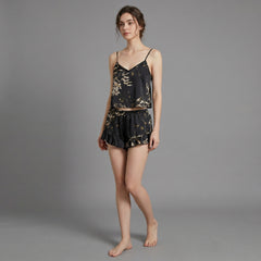 Cherry Silk Sleepwear Set