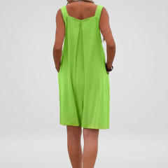 Flowy Overalls Maxi Dress