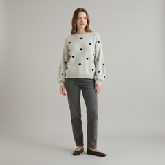 Little Heart Knit Pullover - styled look