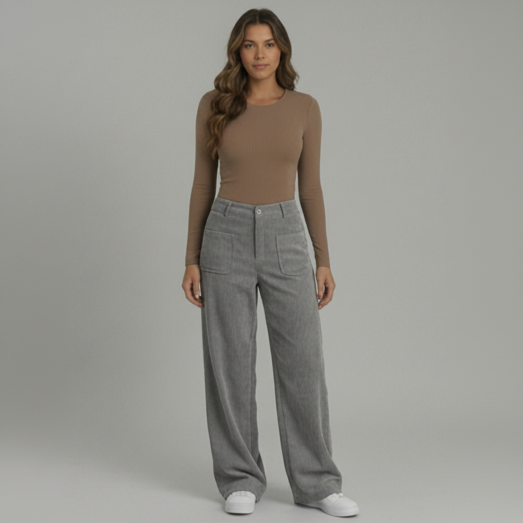 Casual Wide Leg Trousers