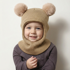 Toddler Knit Beanie Hat (1-3 years) - close-up