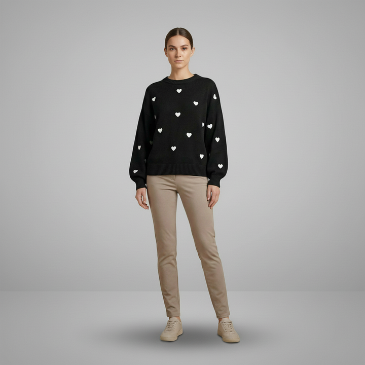 Little Heart Knit Pullover - colour option