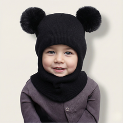 Toddler Knit Beanie Hat (1-3 years) - side view
