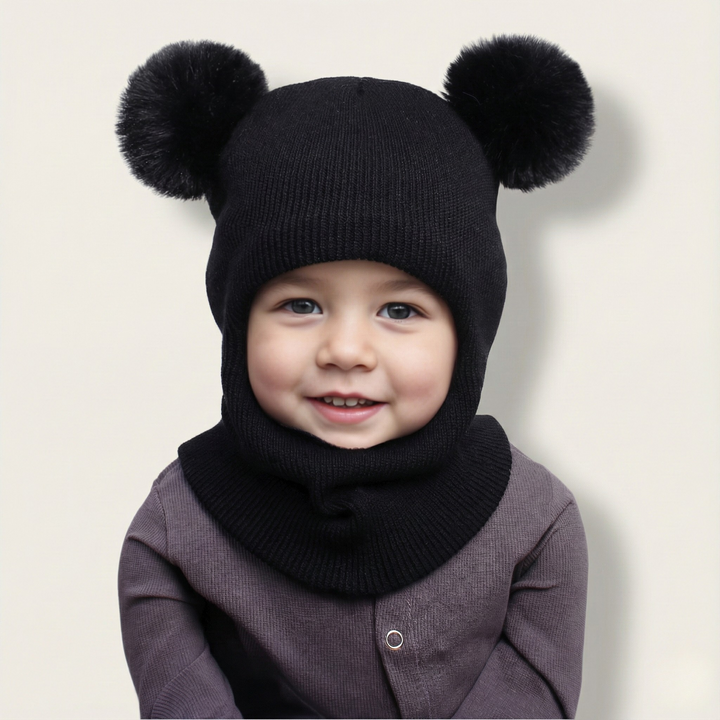 Toddler Knit Beanie Hat (1-3 years) - side view