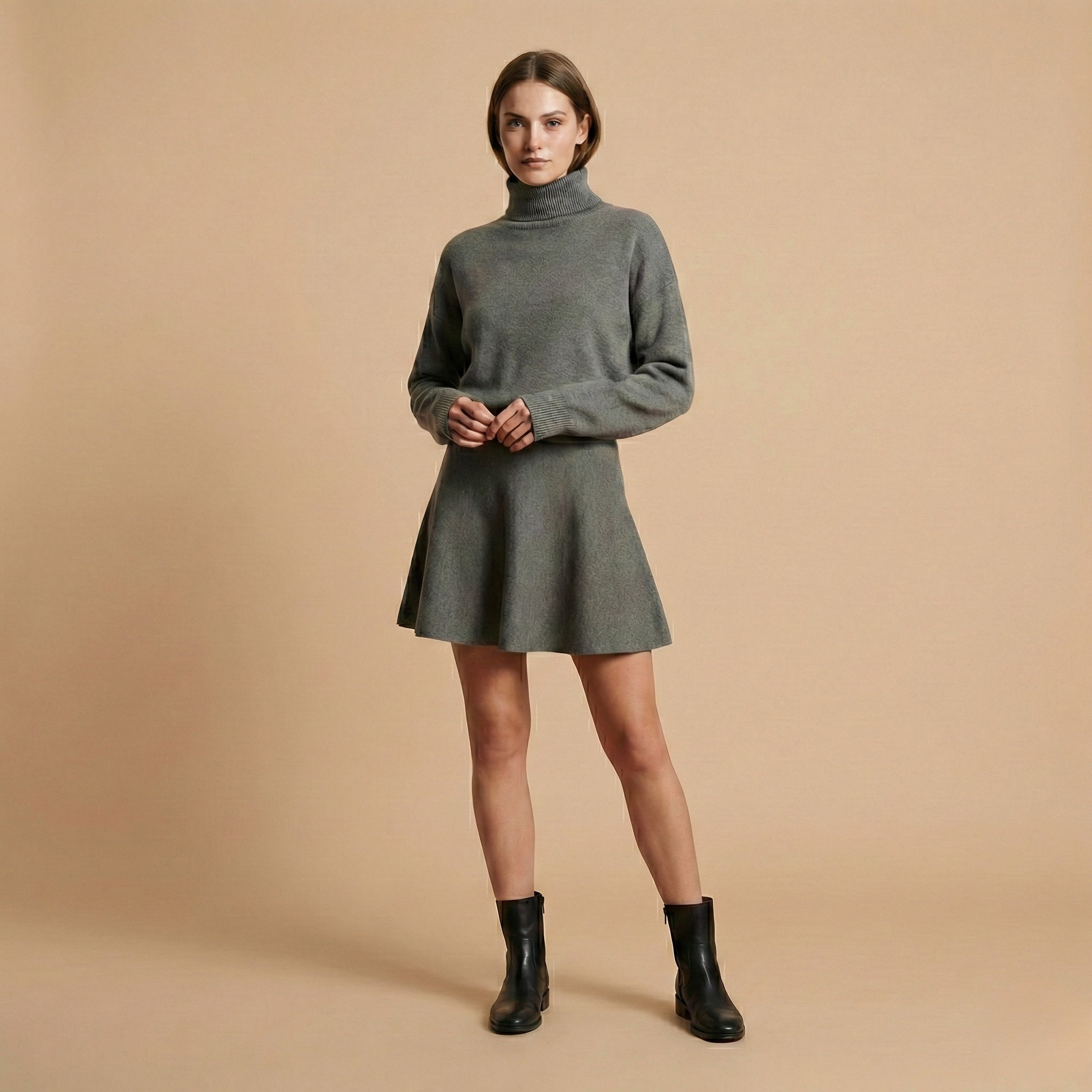 Timeless Elegant Short Dress - side view