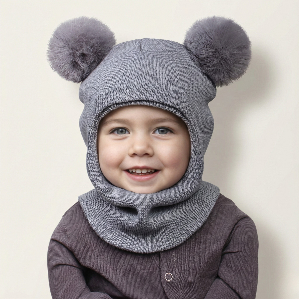 Toddler Knit Beanie Hat (1-3 years) - styled look