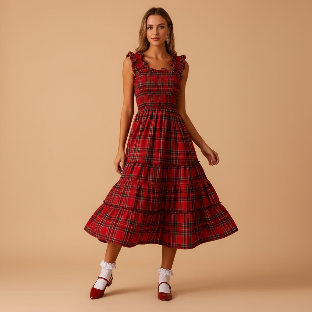 Aerielle Christmas Maxi Dress for Women - Mavena Co.