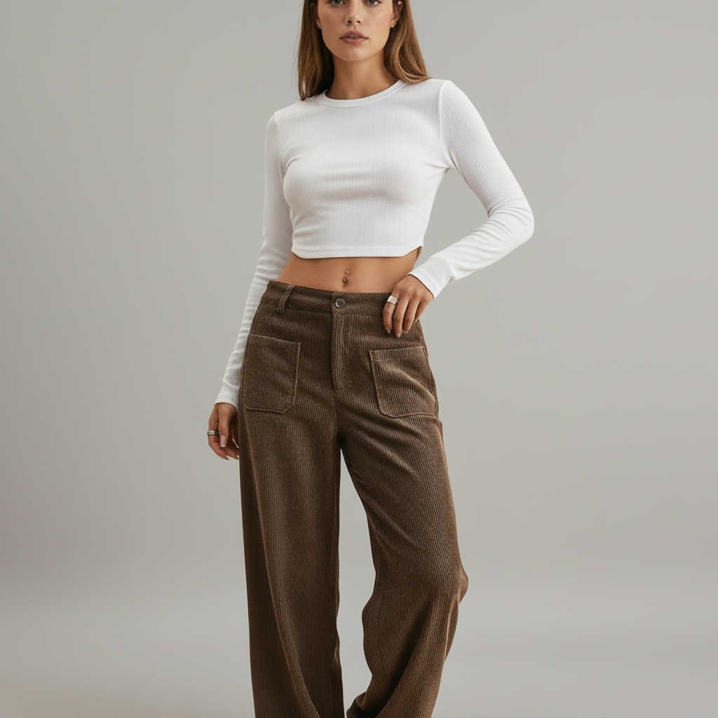 Casual Wide Leg Trousers - colour option