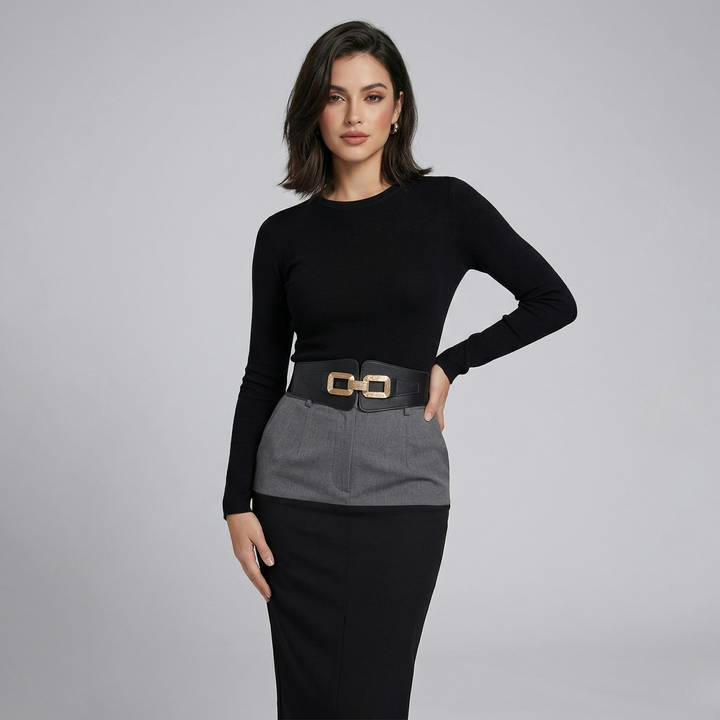 Wide Metal Link Belt