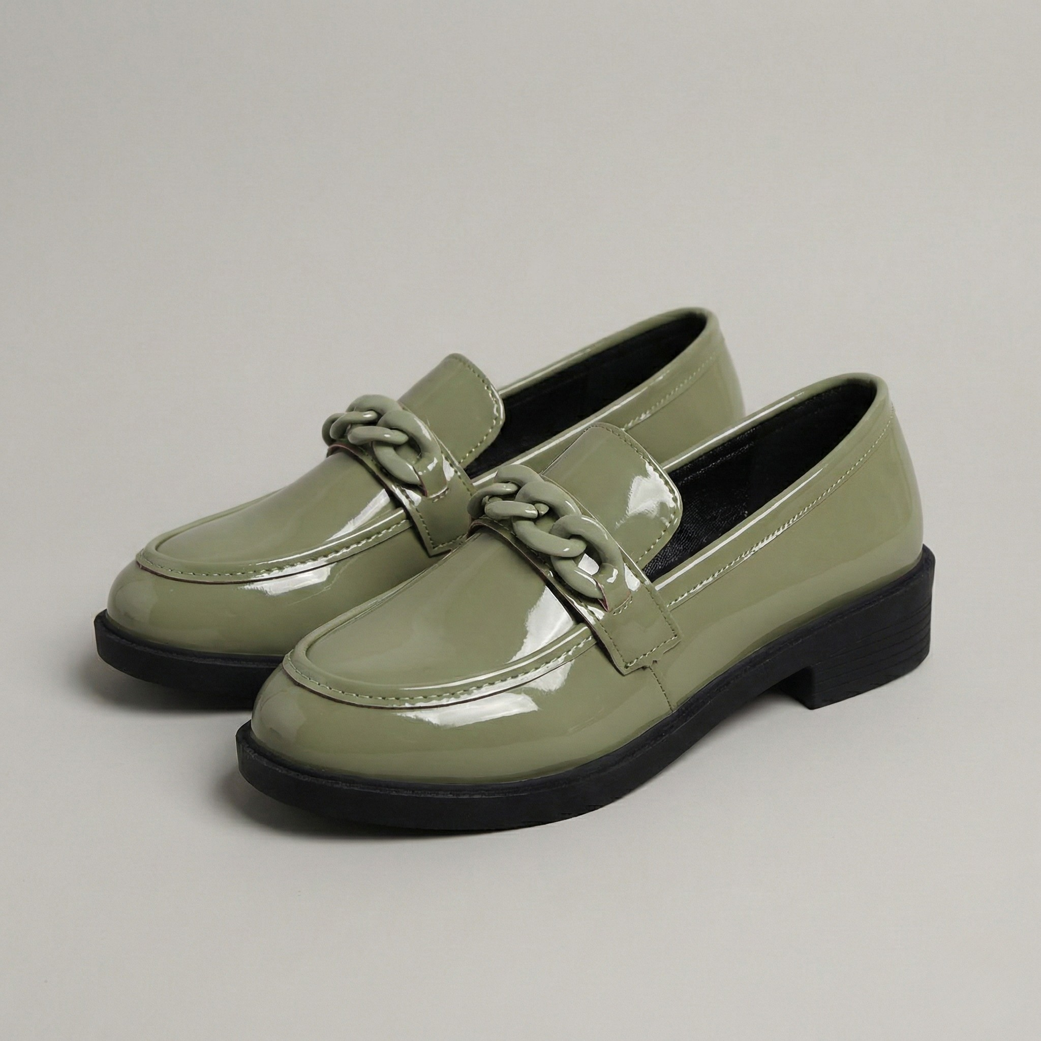Chunky Chain Loafers - back view