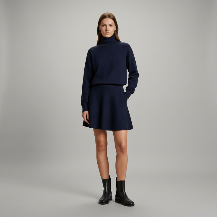 Timeless Elegant Short Dress - back view
