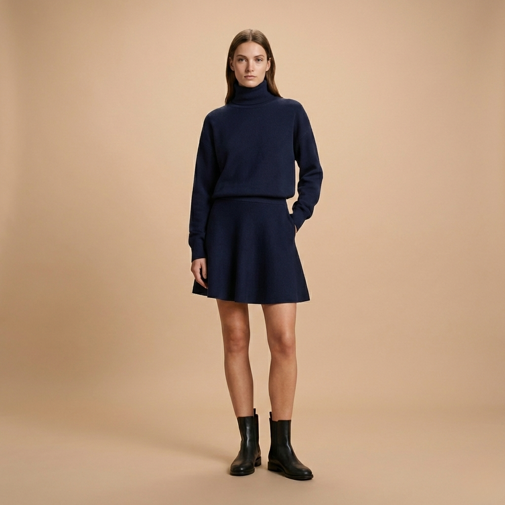 Timeless Elegant Short Dress - back view